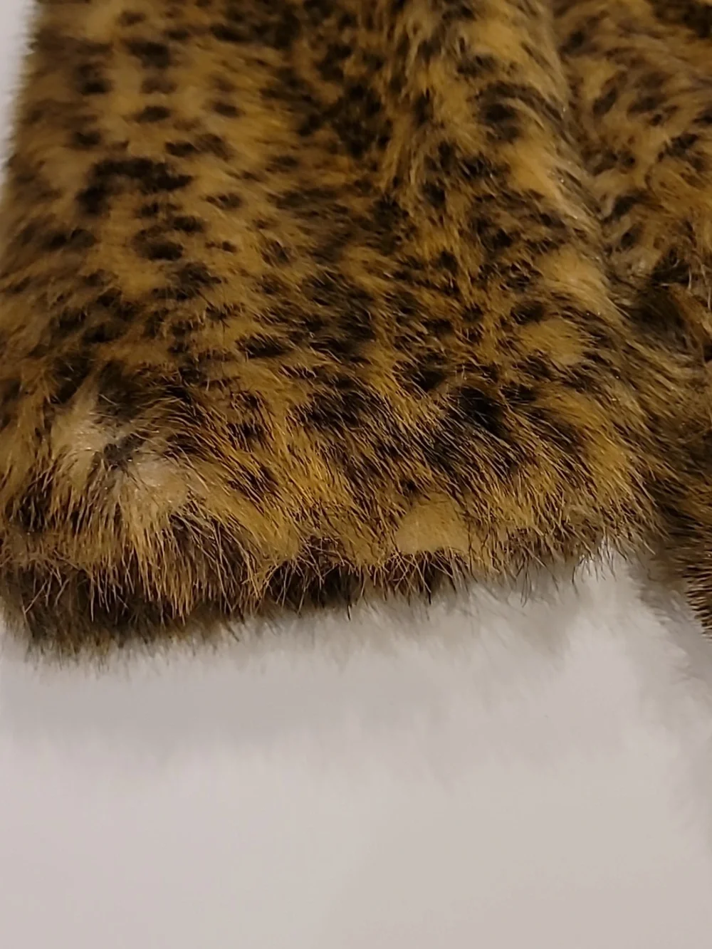 BHS Women's Faux Fur Teddy Coat - Brown Leopard Print Large